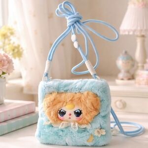 Baby Three Phone Crossbody Bag Plush Series NWT